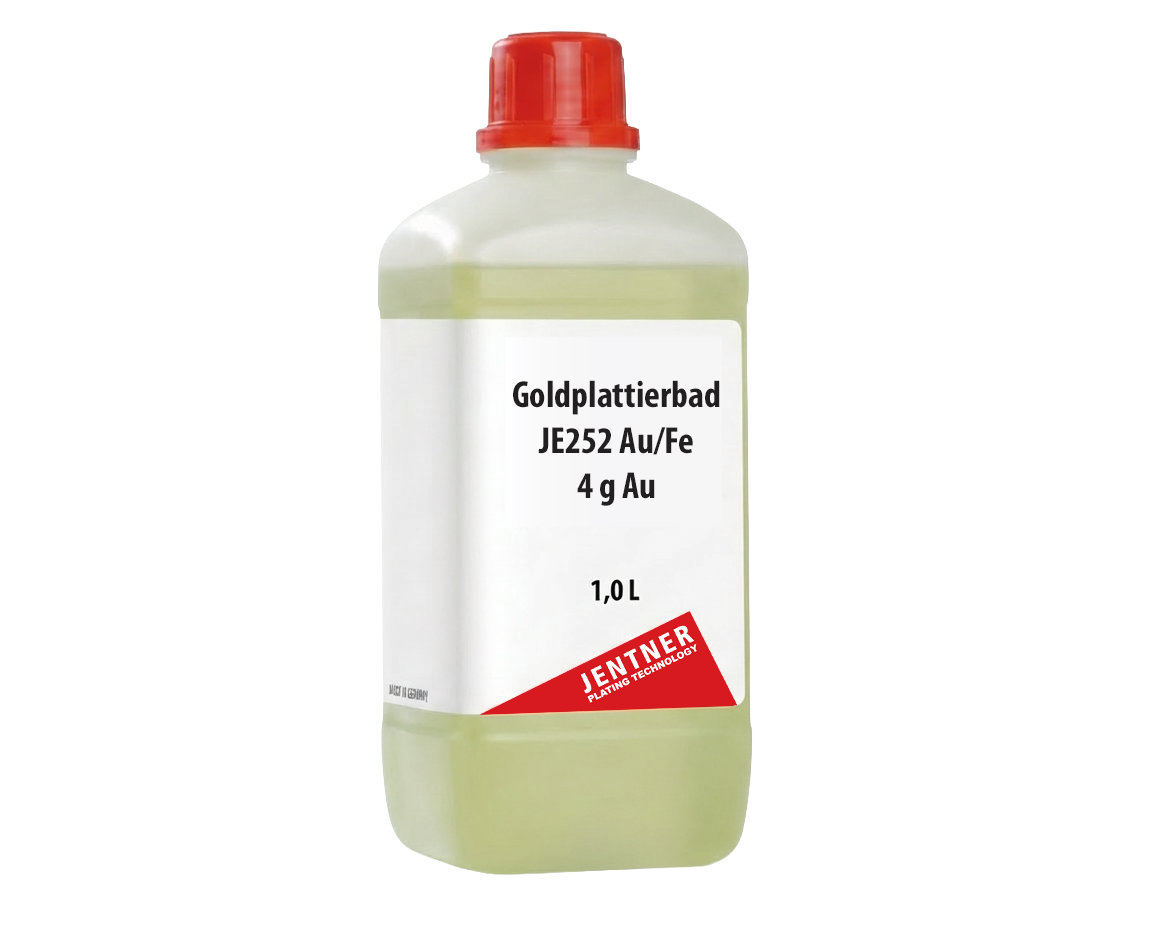 Bain de placage d'or JE252 Au/Fe - 4 g/L Au