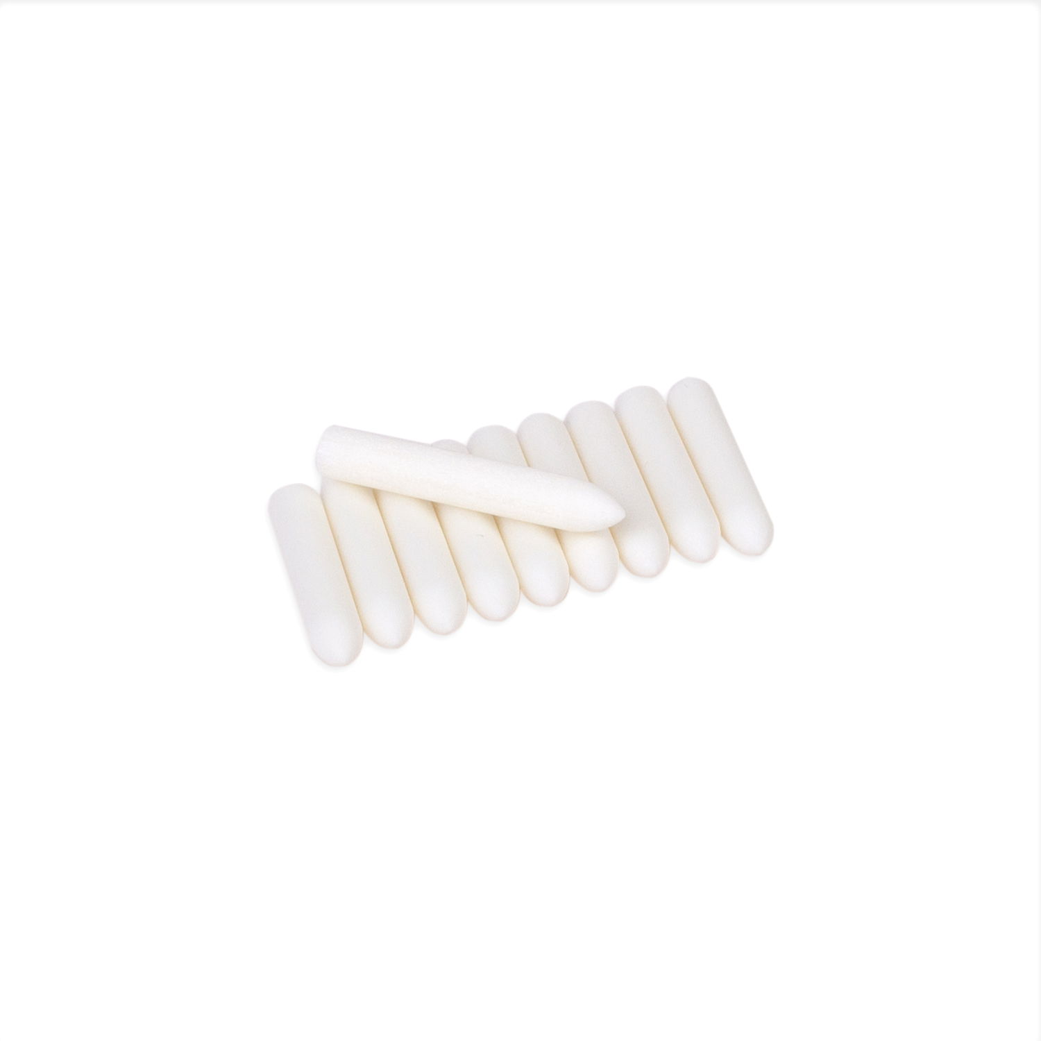 Pointes de feutres, Ø 3,5 mm, blanches, rondes (10 pièces)